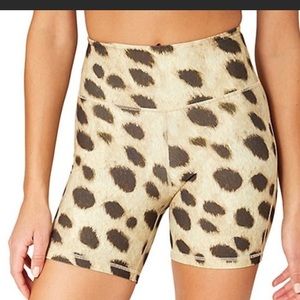 WEWOREWHAT animal print biker shorts size large